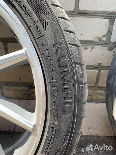 Колеса в сборе r17 летние
