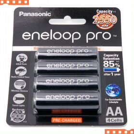 Аккумуляторы AA Panasonic Eneloop 2500мAч к-т 4 шт