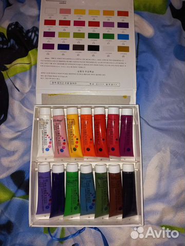 Краски акриловые для ногтей