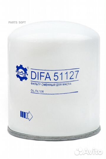 Difa difa51127 Фильтр масляный difa51127 difa К-74