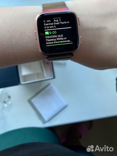 Fitbit versa 3 смарт часы