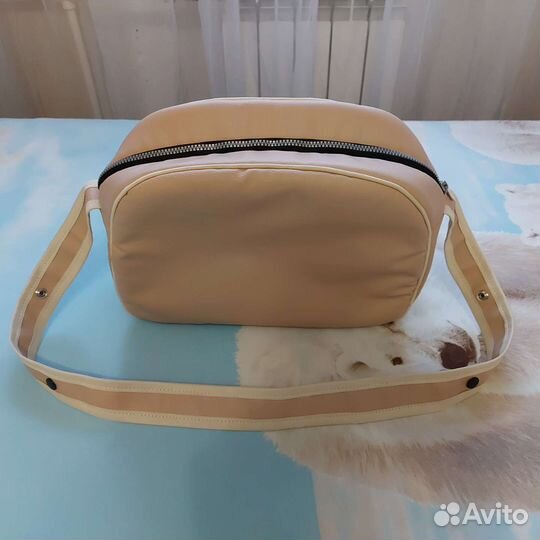 Сумка из эко-кожи на коляску или санки