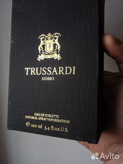 Trussardi uomo оригинал, 100 мл