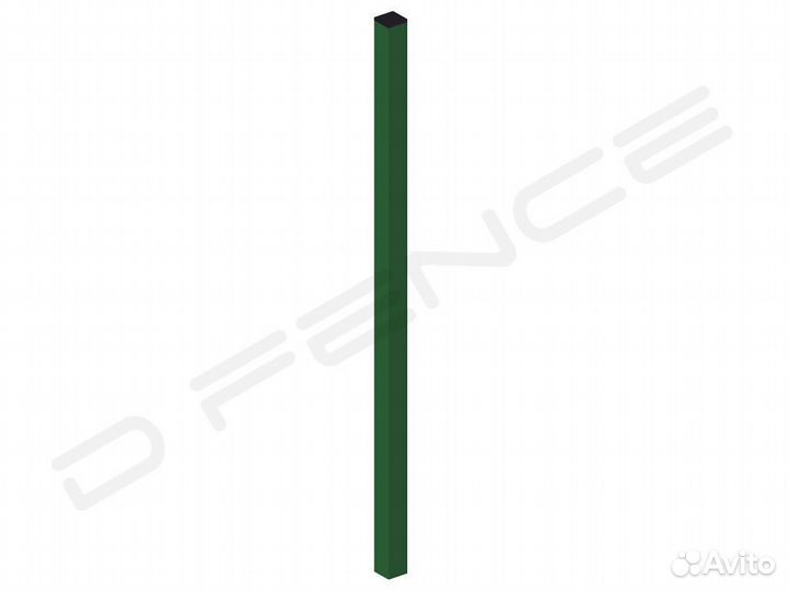 Столб 60х40х1,2мм, L2.5м для шарнирной сетки