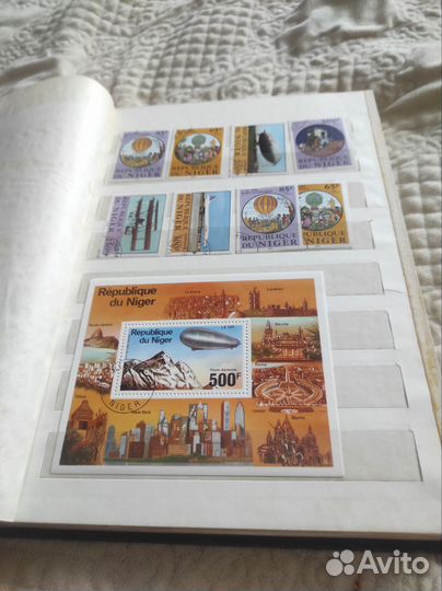 Альбом с марками техника 12 листов