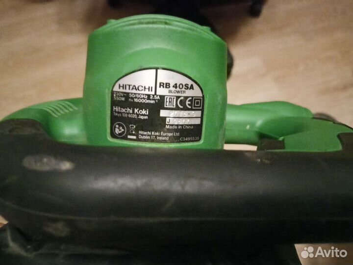 Воздуходувка hitachi rb 40sa