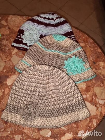 Шапка банная/сауна/баня/вязаная