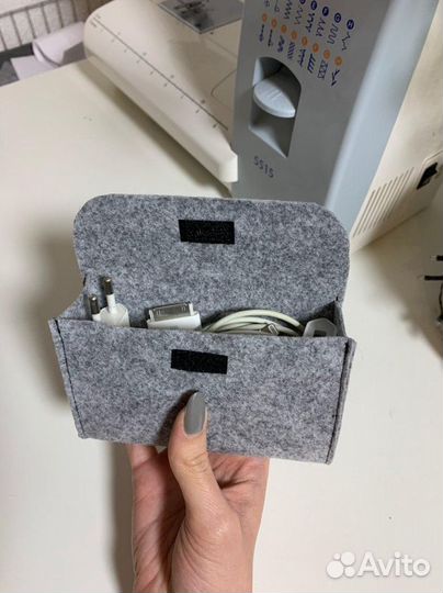 Фетровый чехол ручной работы для аксессуаров