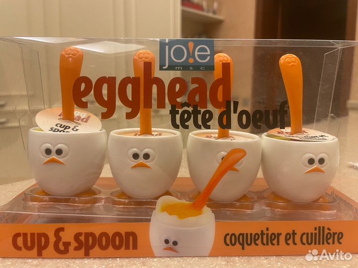 Подставка для яиц с ложкой