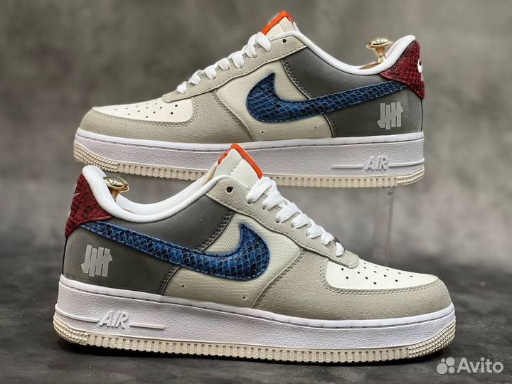 Nike air force 1 серые син разм. 42