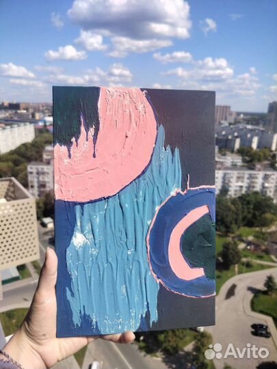 Интерьерная картина абстракция текстурная