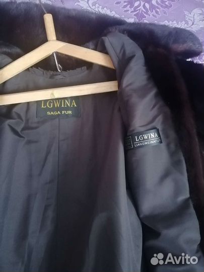 Шуба норковая с капюшоном 50 52 размер