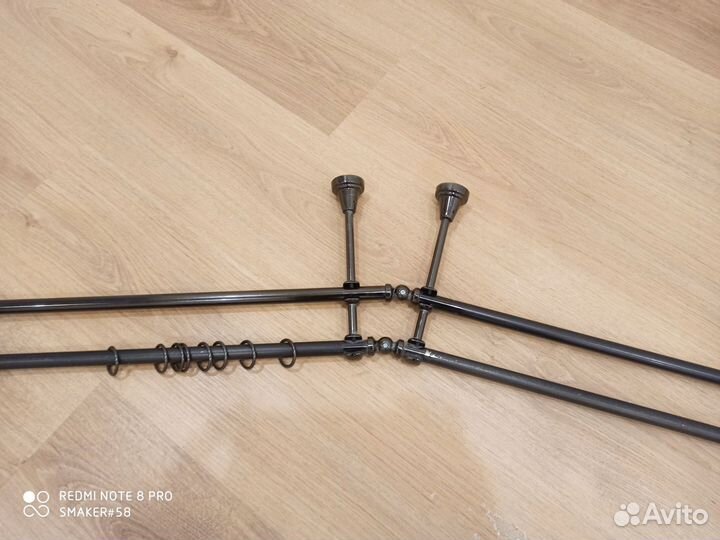 Карнизы для штор двухрядный настенный