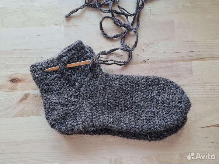 Мужские носки, связанные иглой, ослостич