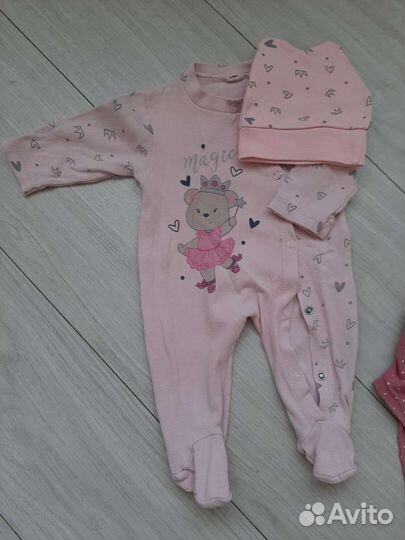 Вещи пакетом на девочку с рождения