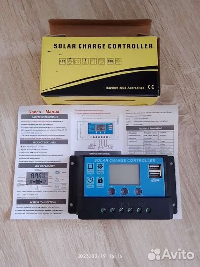 Контролер заряда 10а