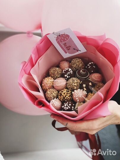 Клубника в шоколаде, букет из клубники