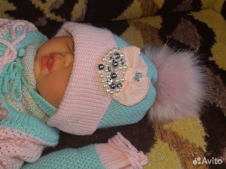 Шапка на девочку 2-3 лет