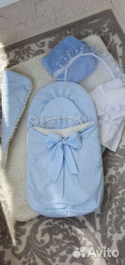 Конверт на выписку для мальчика зима