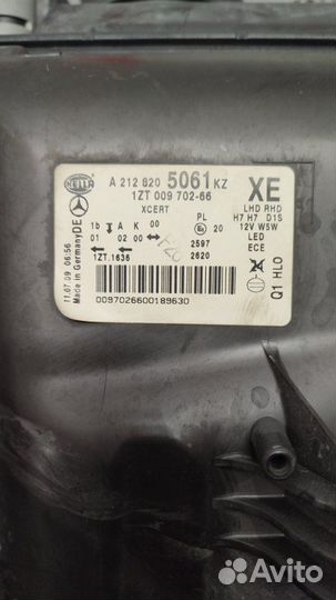 Фара передняя правая Mercedes E W212 3.0 2010