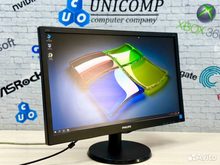 Монитор 23 Дюйма Philips 233V5L Full HD DVI-D,VGA