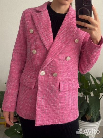Твидовый жакет 40 42