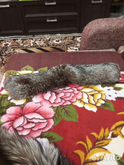 Меховой воротник песец