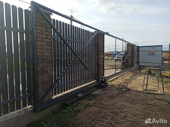 Откатные ворота от производителя с автоматикой