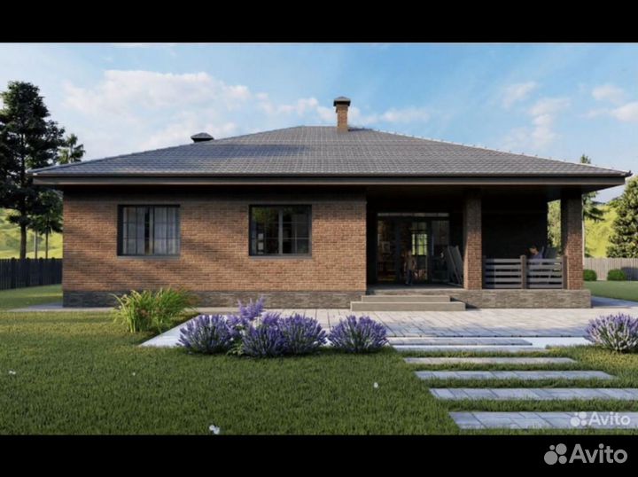 Готовый проект одноэтажного дома