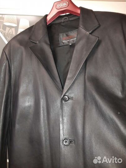 Пиджак кожаный
