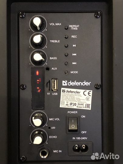 Колонка блютуз Defender Boomer 30 с караоке