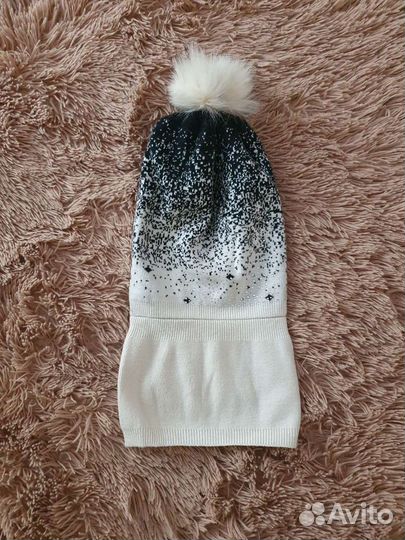 Комплект шапка и шарф женский новый