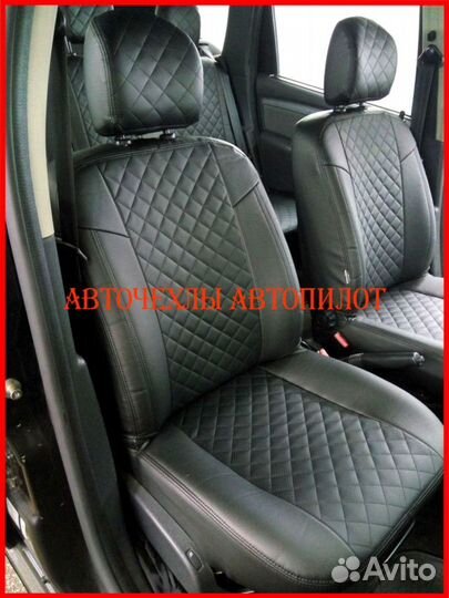 Чехлы Автопилот Renault Duster 2 из экокожи чёрные