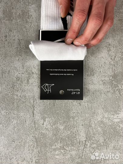 Носки nike высокие белые 41-47