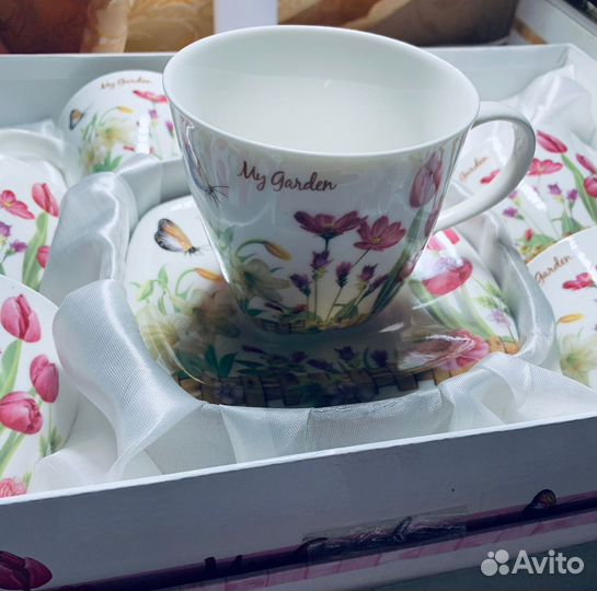 Сервиз чайный набор 12 предметов новый
