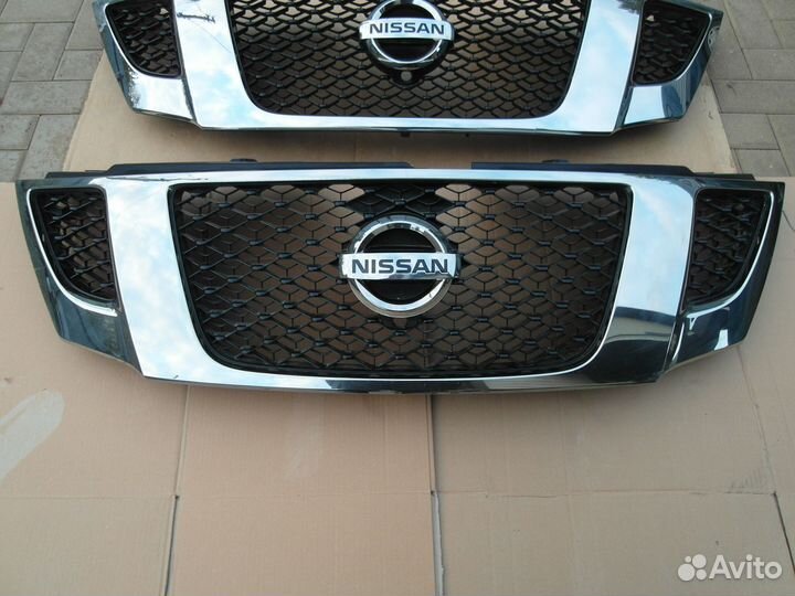Решётка радиатора Nissan Patrol Y62 10-14 дорест