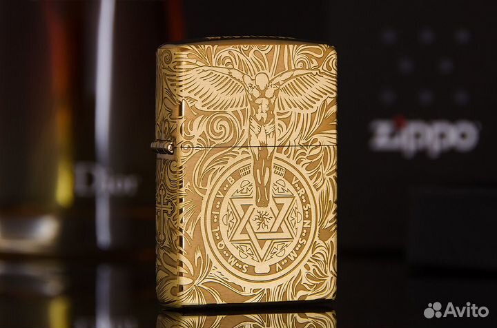 Зажигалка Zippo 204B с грав. Ангел-хранитель,новая