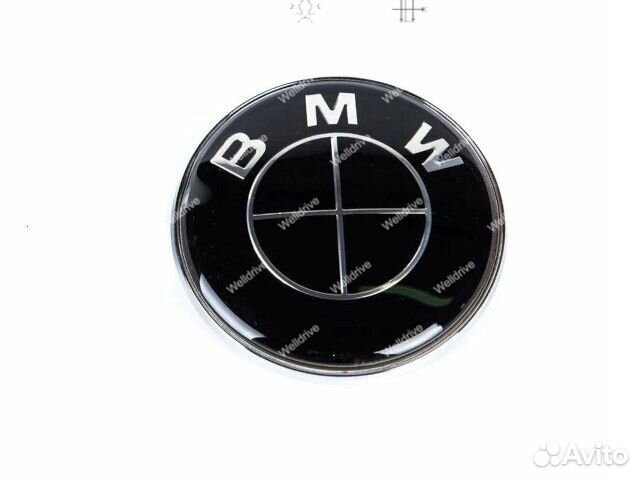 Шильдик на капот BMW X7 G07 дорест 95мм черный