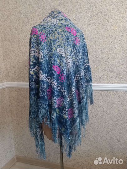 Платок винтажный натуральный шелк