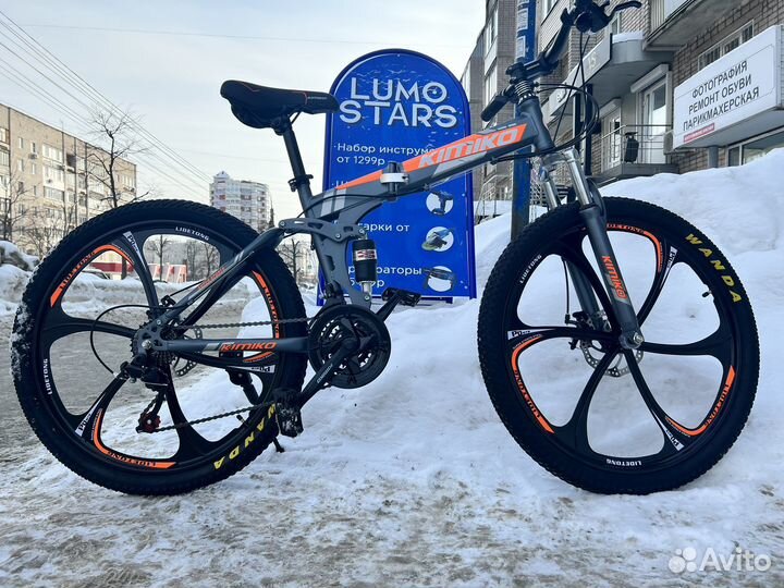 Горный велосипед на литых дисках