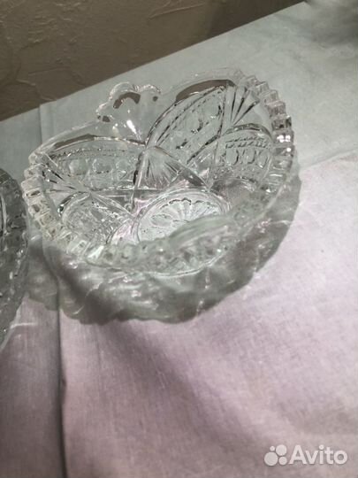 Вазочки хрустальные