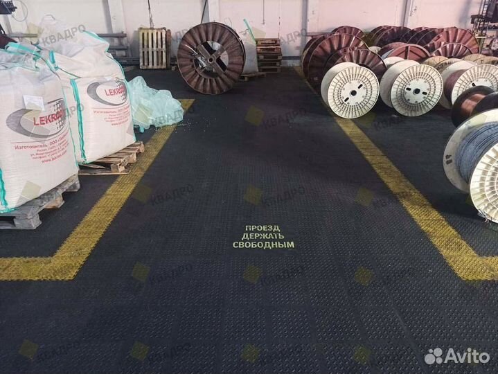 Резиновая плитка для гаража на пол цена