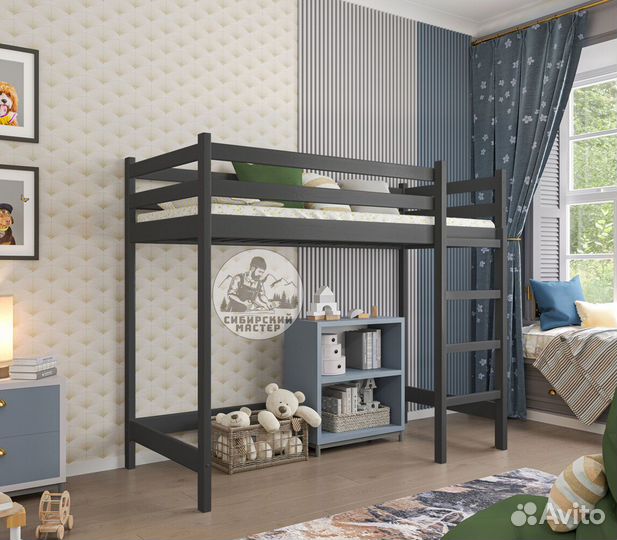 Кровать чердак деревянная