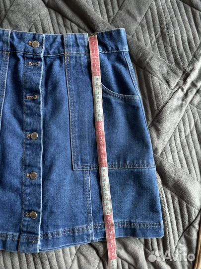 Юбка джинсовая мини