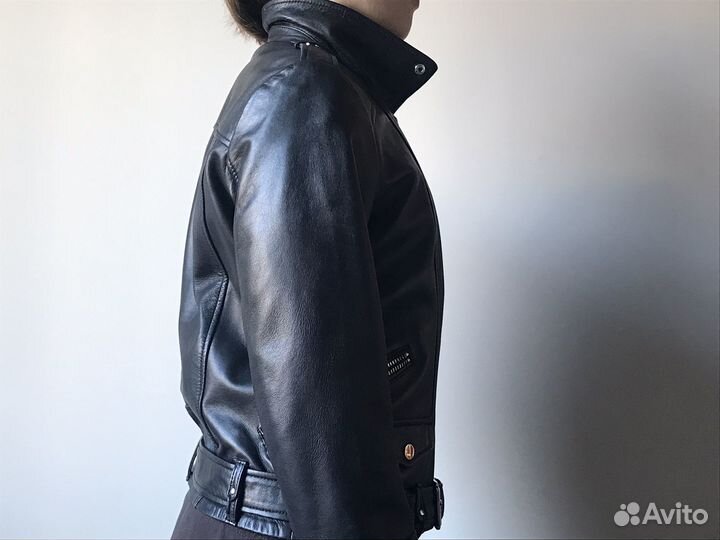 Кожаная куртка косуха снежная королева 46р