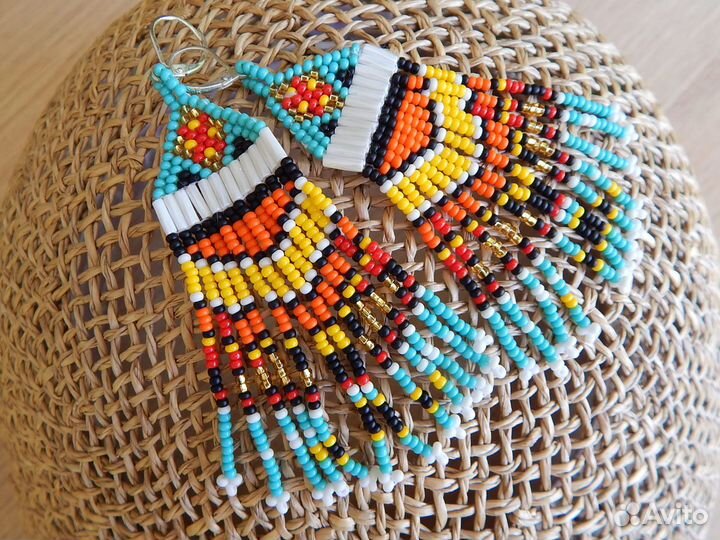 Серьги из бисера