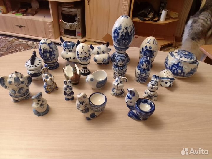 Пасхальная посуда гжель