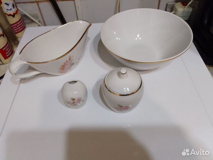 Супница тарелки зик гдр селедочница фарфор СССР