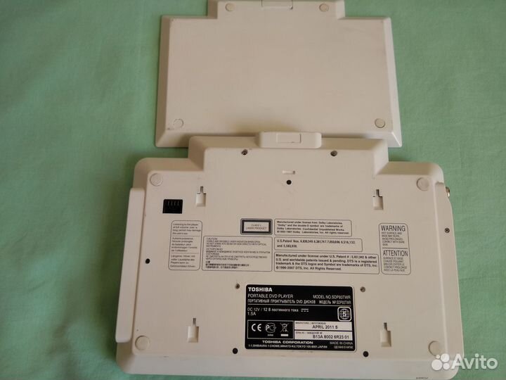 Портативный dvd плеер Toshiba + Tv-тюнер