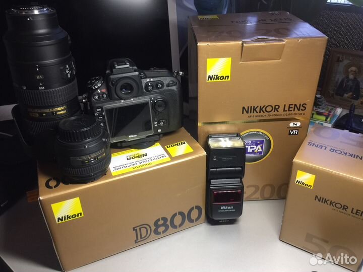 Фотоаппарат Nikon D-800 объективы (комплект)
